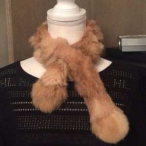 Rabbit fur scarf